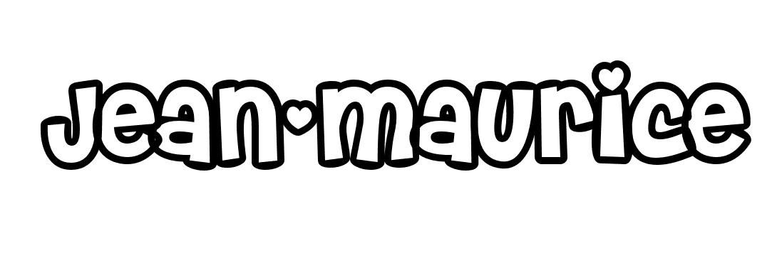 Coloriage Jean Maurice - Prénom à imprimer