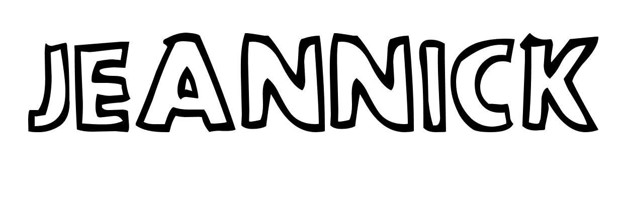 Coloriage Jeannick - Prénom à imprimer