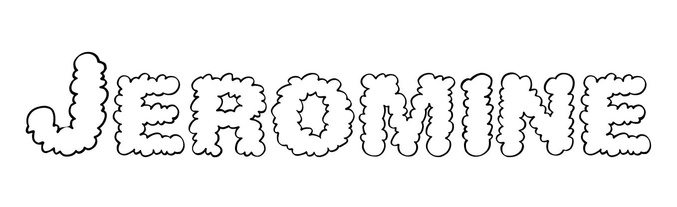 Coloriage Jeromine - Prénom à imprimer