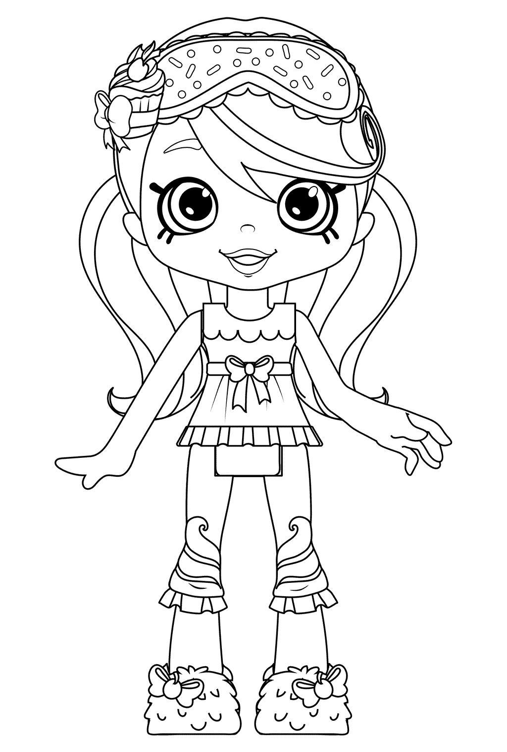 Coloriage Jessicake Original Shoppies - Shoppies dolls à imprimer