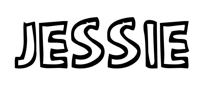 Coloriage Jessie - Prénom à imprimer