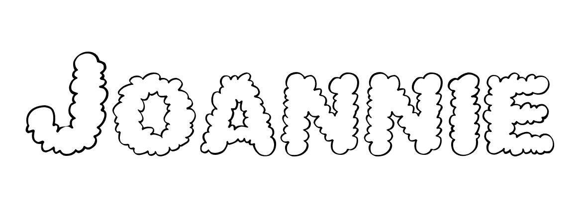 Coloriage Joannie - Prénom à imprimer