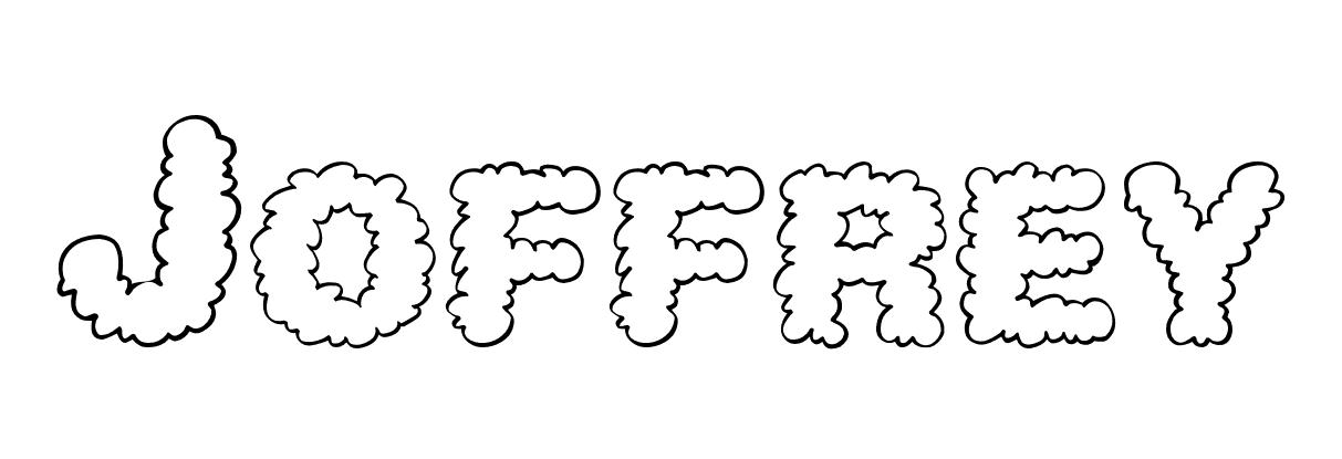 Coloriage Joffrey - Prénom à imprimer