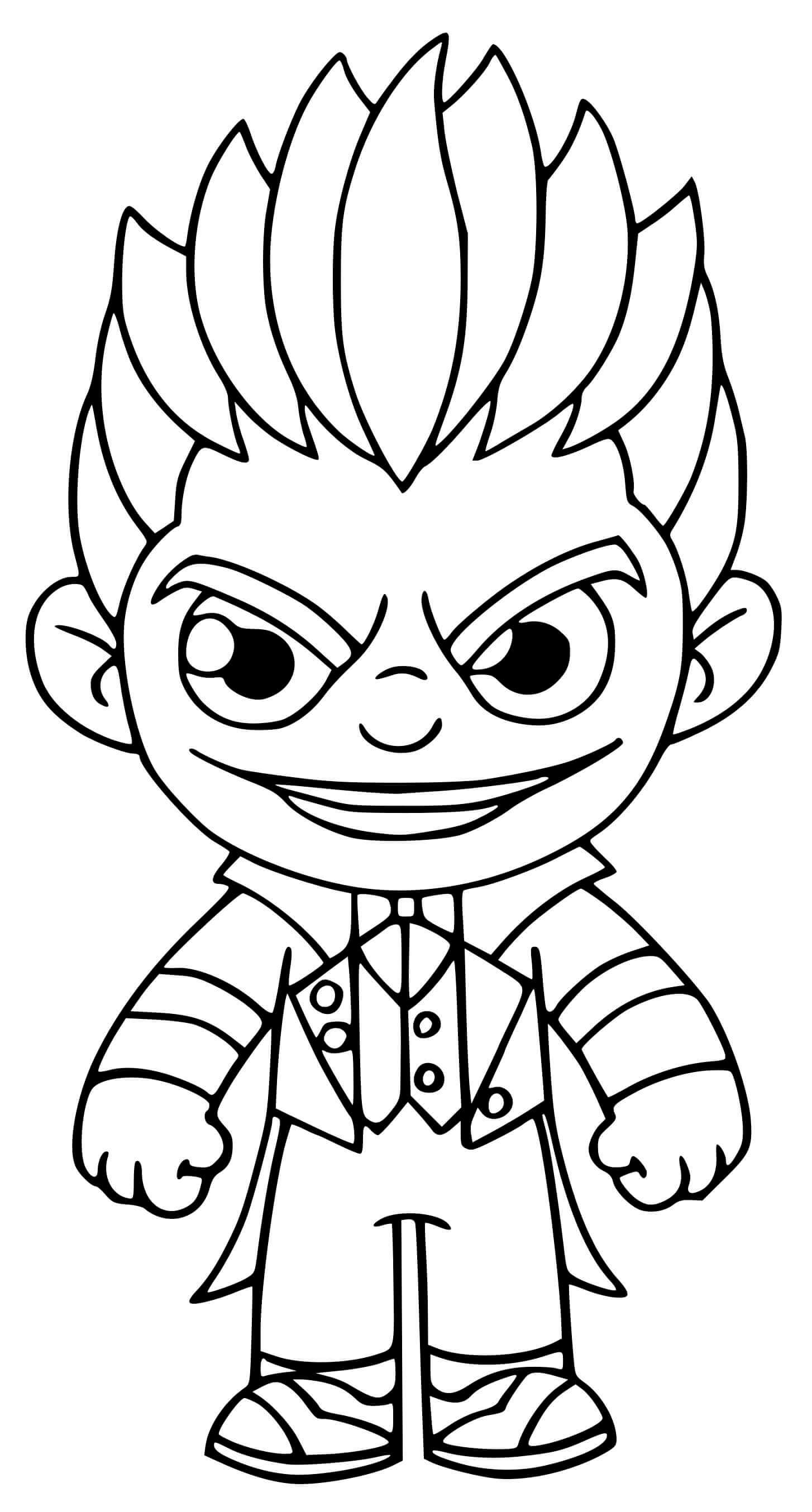 Coloriage Joker Bundle Dernier Rire Fortnite - Fortnite à imprimer