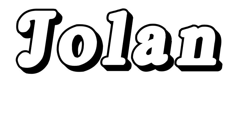 Coloriage Jolan - Prénom à imprimer