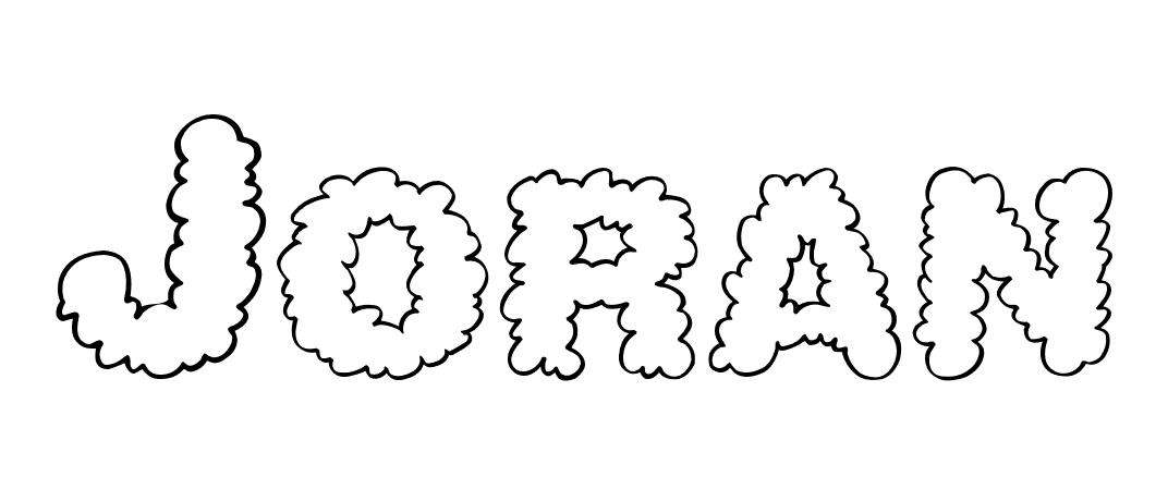 Coloriage Joran - Prénom à imprimer