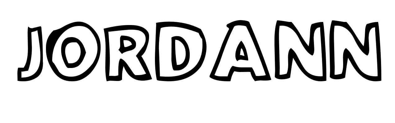 Coloriage Jordann - Prénom à imprimer