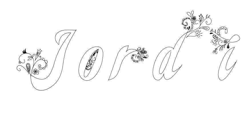 Coloriage Jordi - Prénom à imprimer