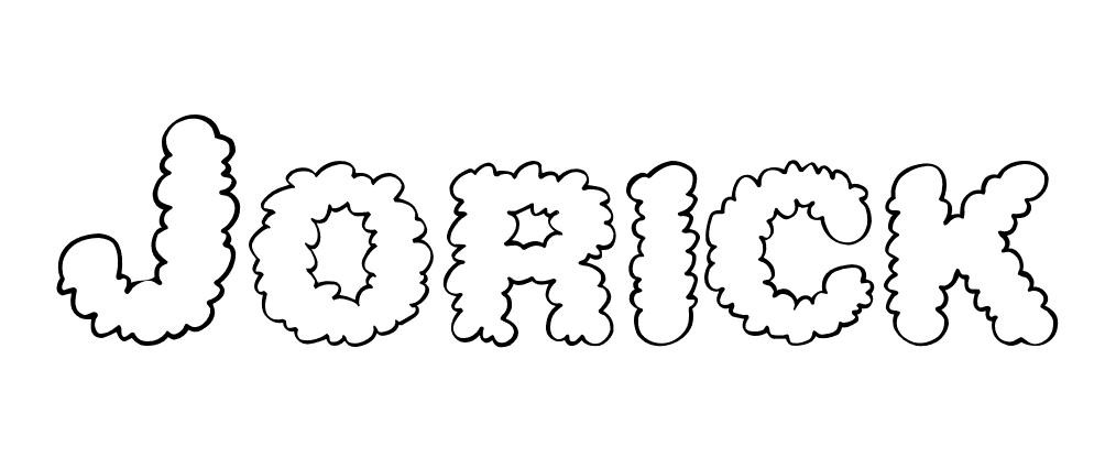 Coloriage Jorick - Prénom à imprimer