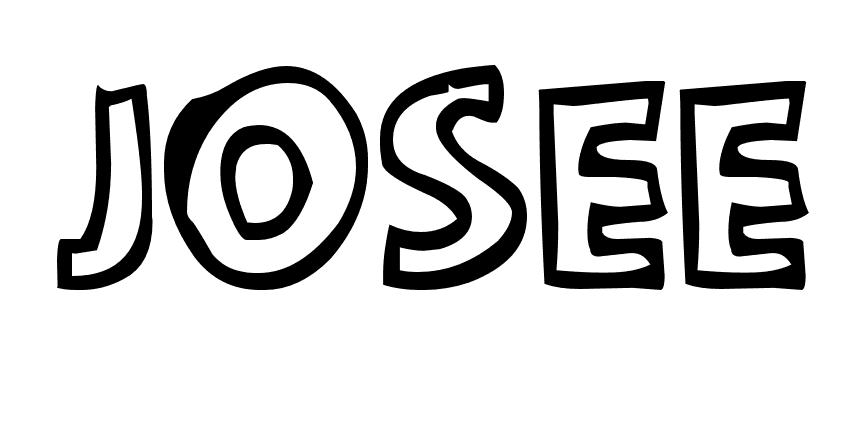 Coloriage Josee - Prénom à imprimer