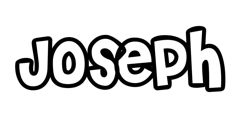 Coloriage Joseph - Prénom à imprimer