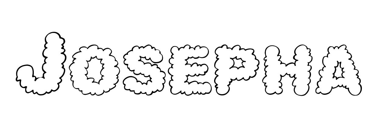 Coloriage Josepha - Prénom à imprimer