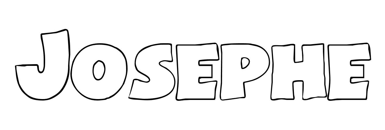Coloriage Josephe - Prénom à imprimer