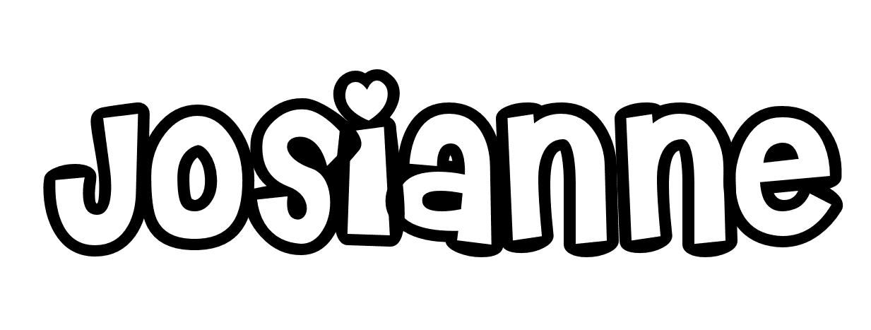 Coloriage Josianne - Prénom à imprimer