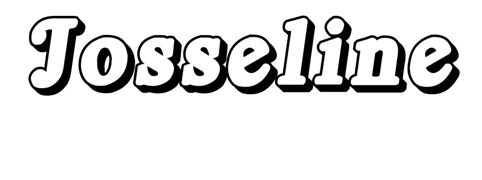 Coloriage Josseline - Prénom à imprimer