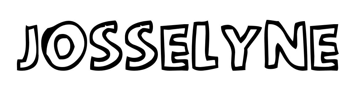 Coloriage Josselyne - Prénom à imprimer