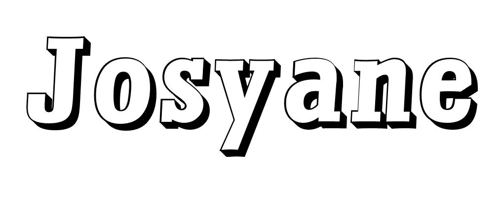 Coloriage Josyane - Prénom à imprimer
