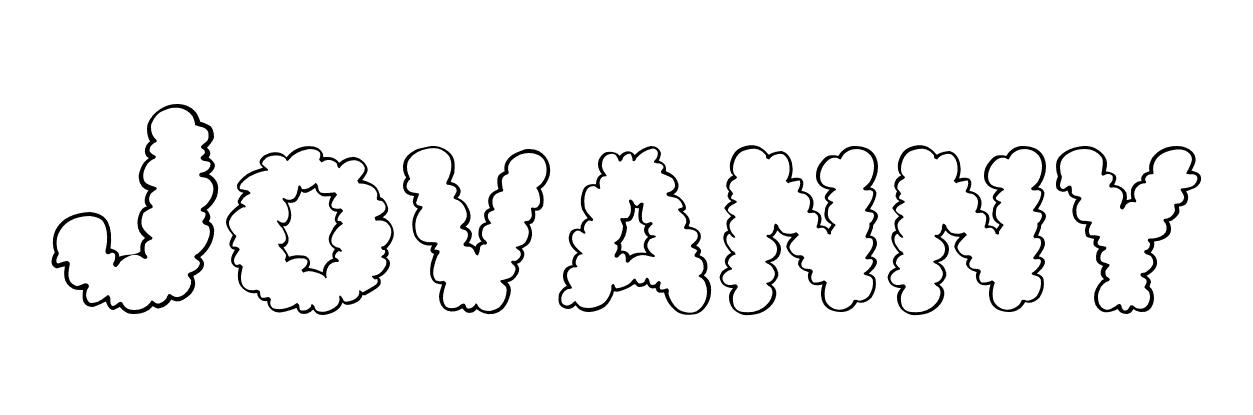 Coloriage Jovanny - Prénom à imprimer