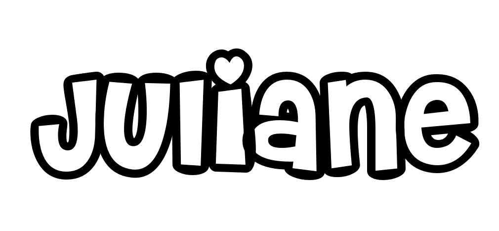 Coloriage Juliane - Prénom à imprimer