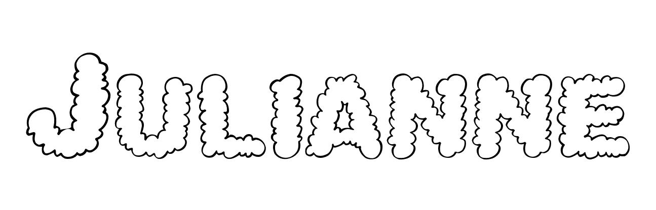 Coloriage Julianne - Prénom à imprimer