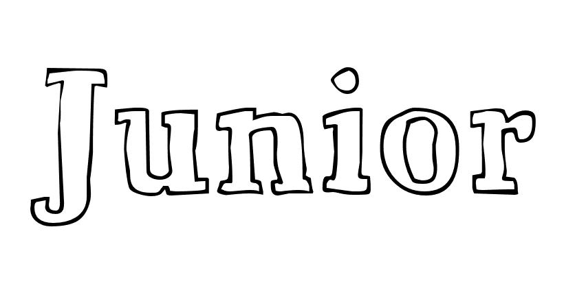 Coloriage Junior - Prénom à imprimer