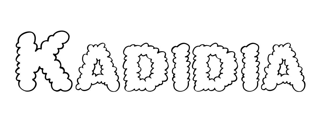 Coloriage Kadidia - Prénom à imprimer