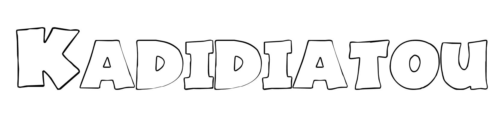 Coloriage Kadidiatou - Prénom à imprimer