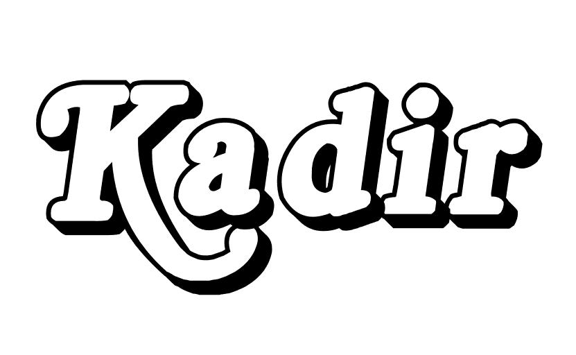 Coloriage Kadir - Prénom à imprimer