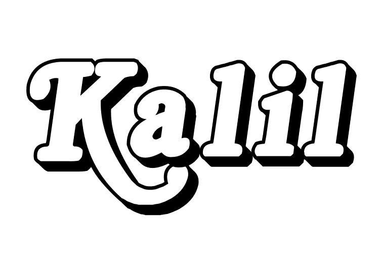 Coloriage Kalil - Prénom à imprimer