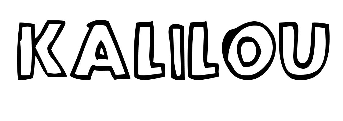 Coloriage Kalilou - Prénom à imprimer