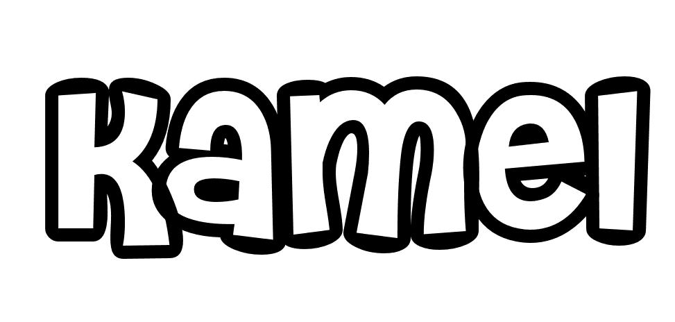 Coloriage Kamel - Prénom à imprimer