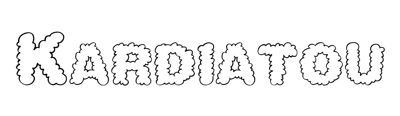 Coloriage Kardiatou - Prénom à imprimer