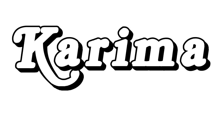 Coloriage Karima - Prénom à imprimer