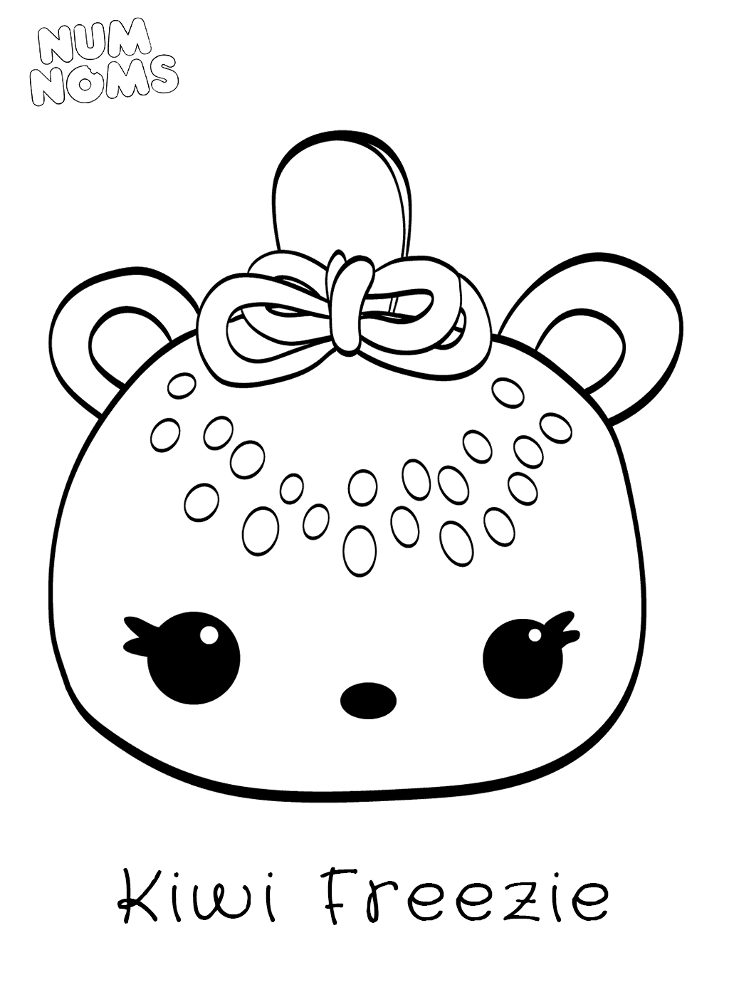 Coloriage Kawaii Food Kiwi Freeze Num Noms - Num noms à imprimer