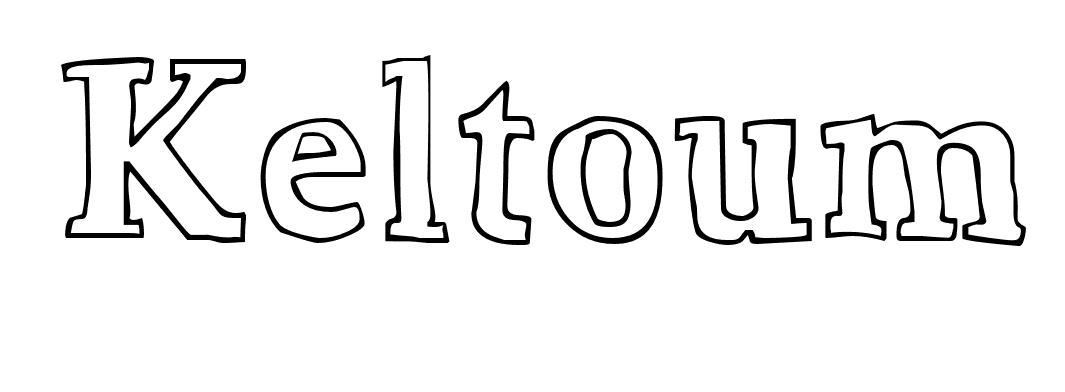 Coloriage Keltoum - Prénom à imprimer