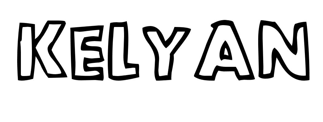 Coloriage Kelyan - Prénom à imprimer