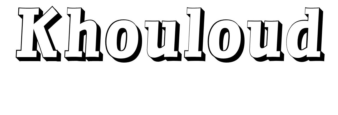 Coloriage Khouloud - Prénom à imprimer
