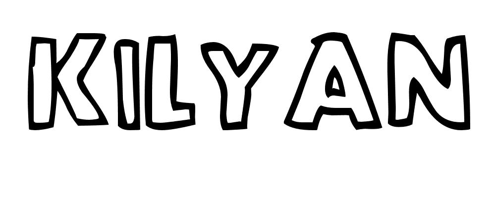 Coloriage Kilyan - Prénom à imprimer