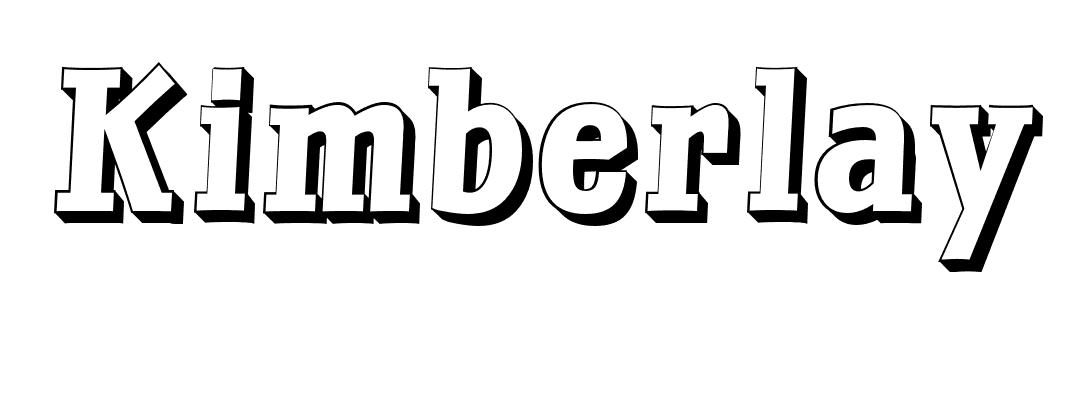 Coloriage Kimberlay - Prénom à imprimer