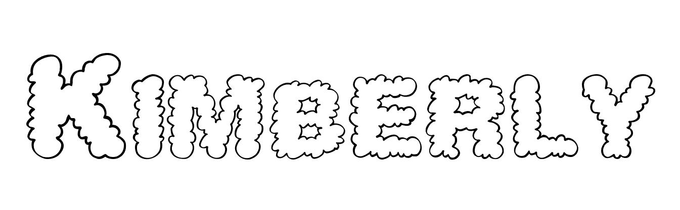 Coloriage Kimberly - Prénom à imprimer