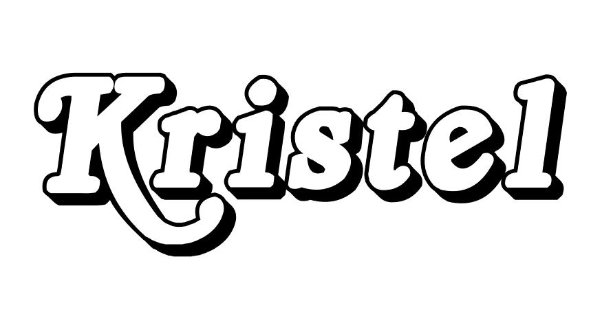 Coloriage Kristel - Prénom à imprimer