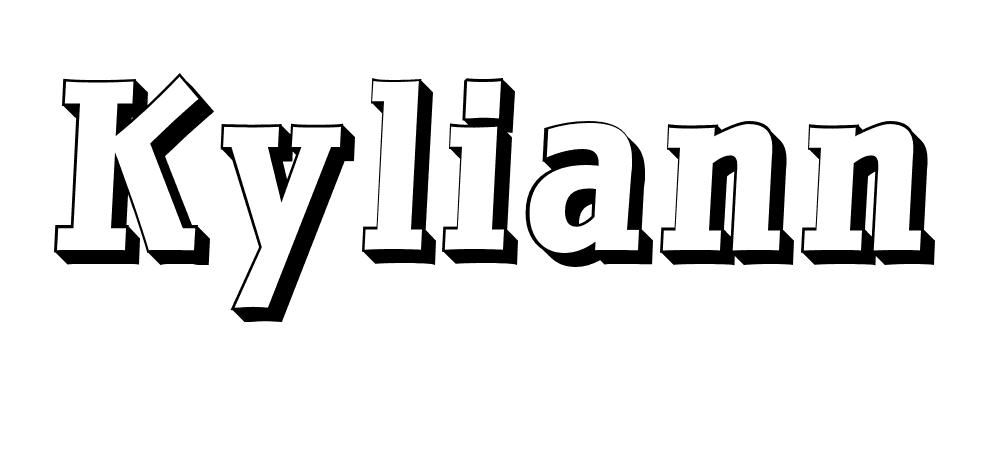 Coloriage Kyliann - Prénom à imprimer