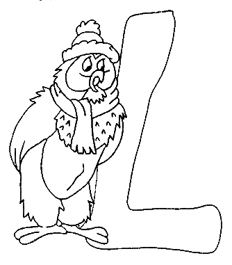 Coloriage L Maître Hibou - Alphabet à imprimer