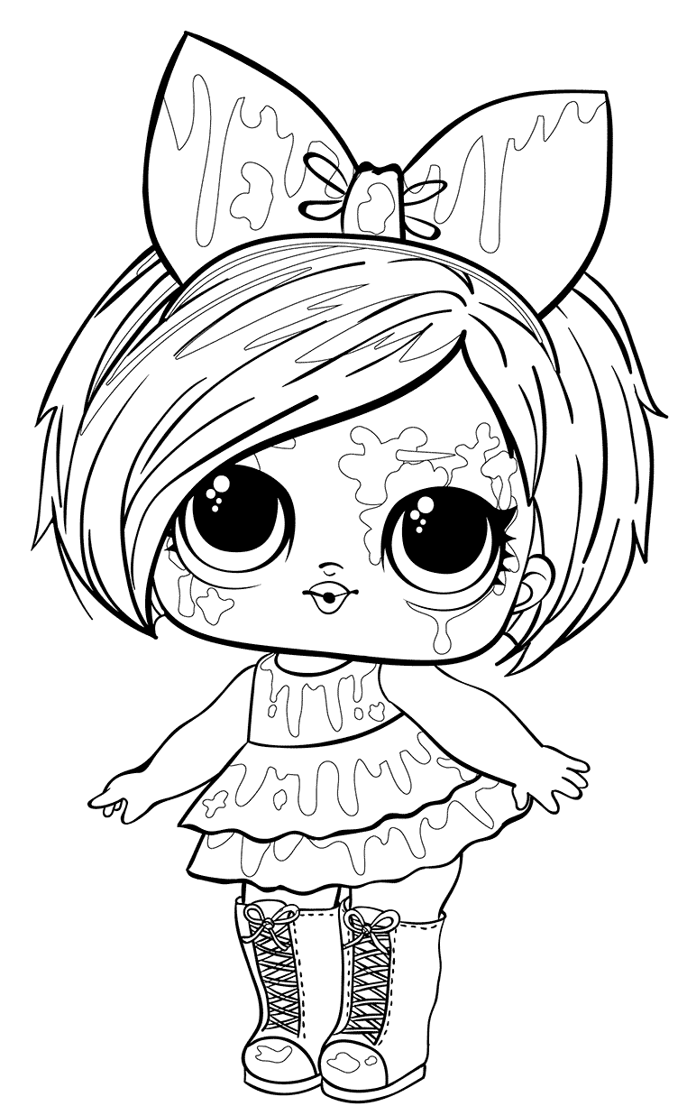 Coloriage Lol Hair Goals Hairgoals - Poupée LOL Surprise Hair Goals à imprimer