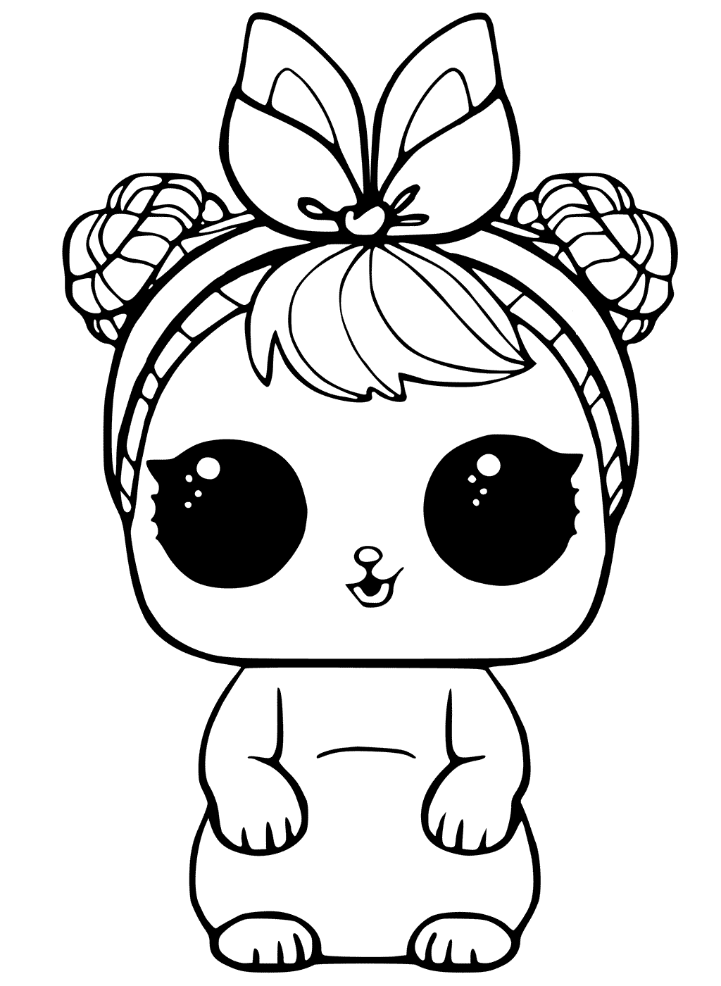 Coloriage Lol Pets - Poupée LOL Surprise Hair Goals à imprimer