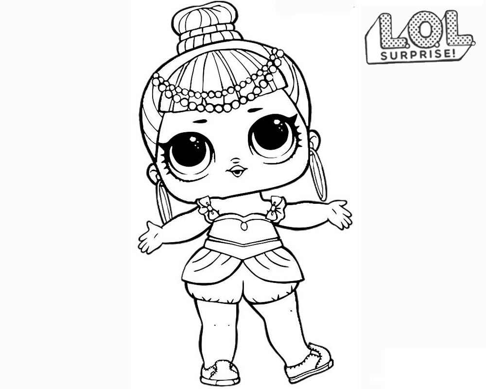 Coloriage Lol Surprise Doll Génie - Poupée LOL Surprise Hair Goals à imprimer