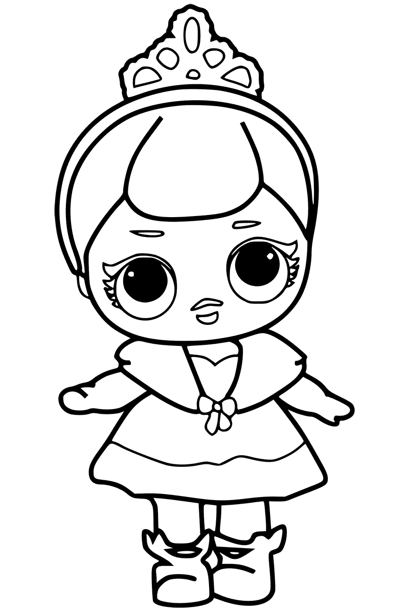 Coloriage Lol Surprise Doll - Poupée LOL Surprise Hair Goals à imprimer