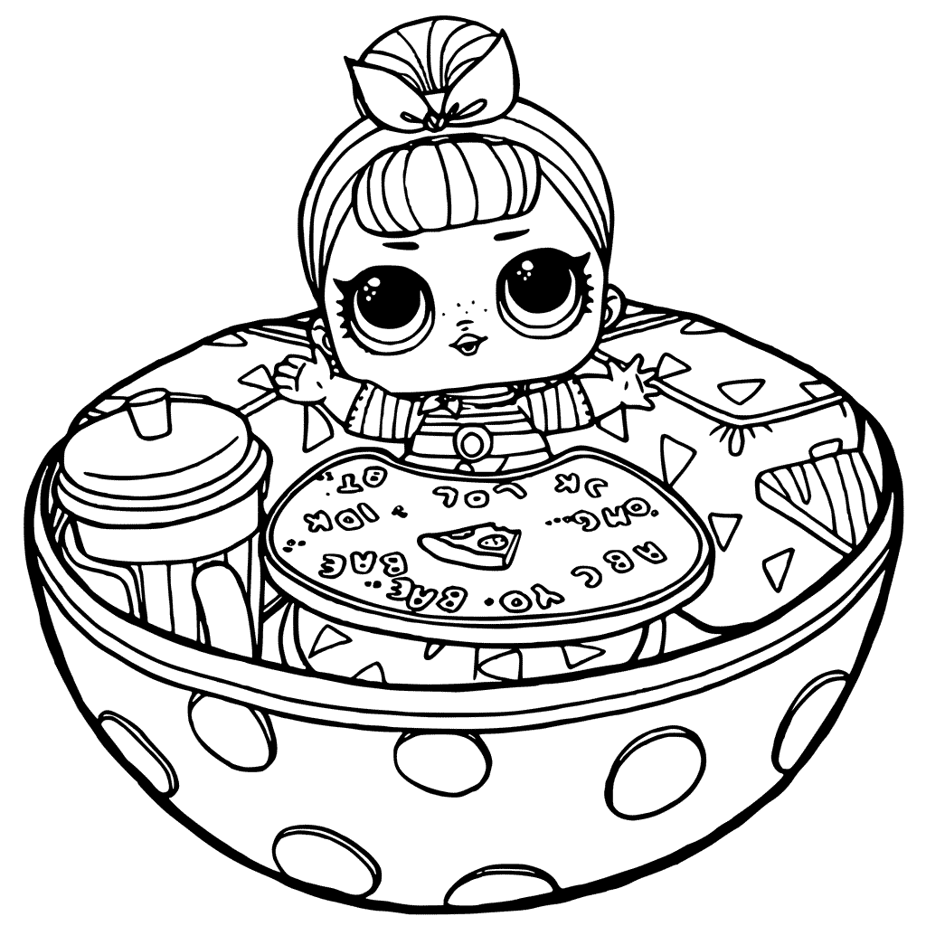Coloriage Lol Surprise - Poupée LOL Surprise Hair Goals à imprimer