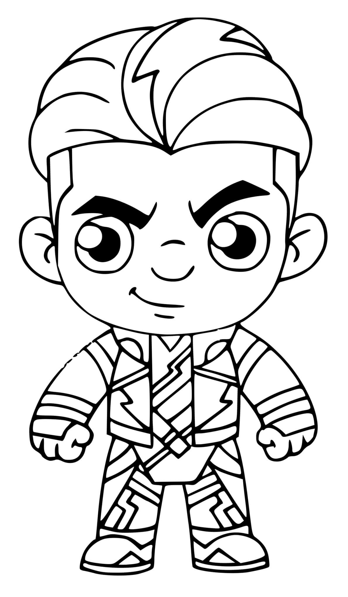 Coloriage Lachlan Fortnite - Fortnite à imprimer