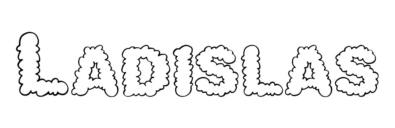 Coloriage Ladislas - Prénom à imprimer